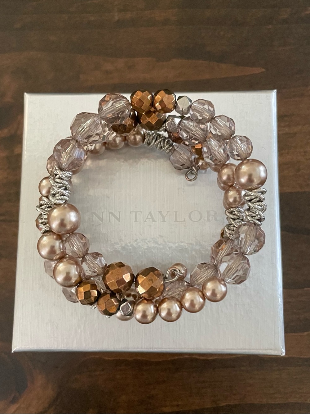 Ann Taylor Multi-Row Beaded Bracelet